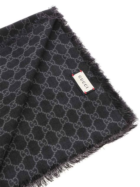 gucci black white|black and white gucci scarf.